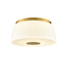 DVI Lighting - DVP48542BR-TO - Three Light Flush Mount - Robson Hall - Brass