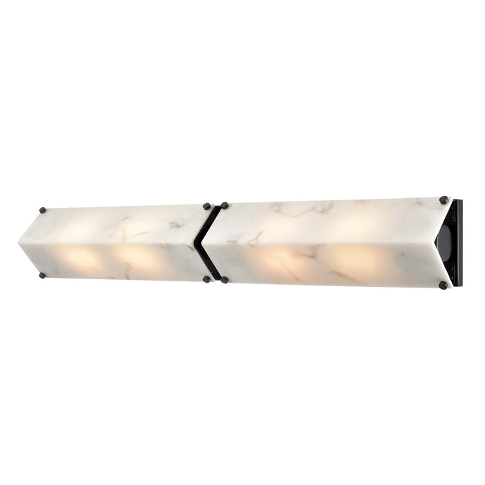 DVI Lighting - DVP49644EB-GFA - Four Light Vanity - Pavilion - Ebony