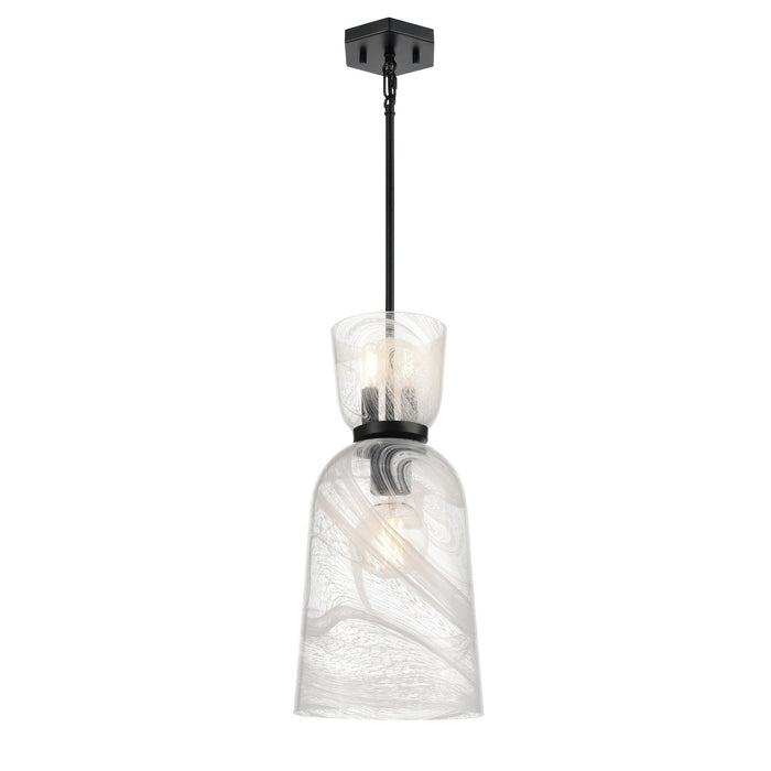 DVI Lighting - DVP49810EB-MS - One Light Mini-Pendant - Chalice - Ebony