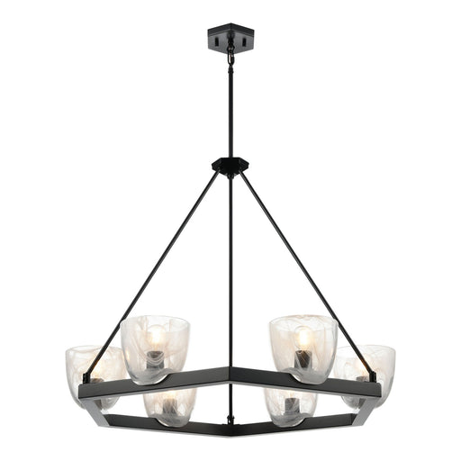 Chalice Six Light Pendant Ebony