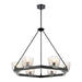 DVI Lighting - DVP49825EB-MS - Six Light Pendant - Chalice - Ebony