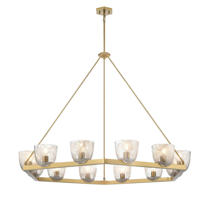 DVI Lighting - DVP49826BR-MS - 12 Light Pendant - Chalice - Brass