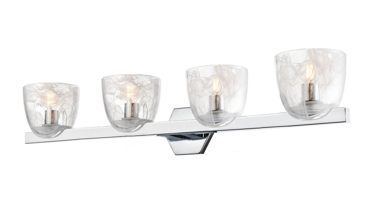 DVI Lighting - DVP49844CH-MS - Four Light Vanity - Chalice - Chrome