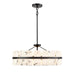 DVI Lighting - DVP5208EB-GFA - Five Light Pendant - Luna Alabaster - Ebony