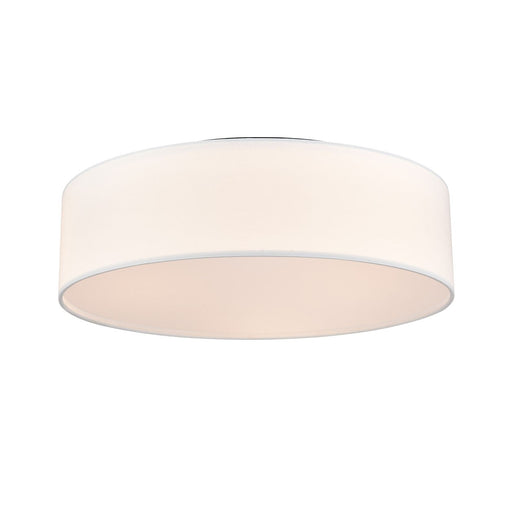 Milan Three Light Flush Mount Buffed Nickel