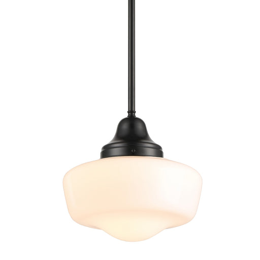 Schoolhouse One Light Pendant Ebony