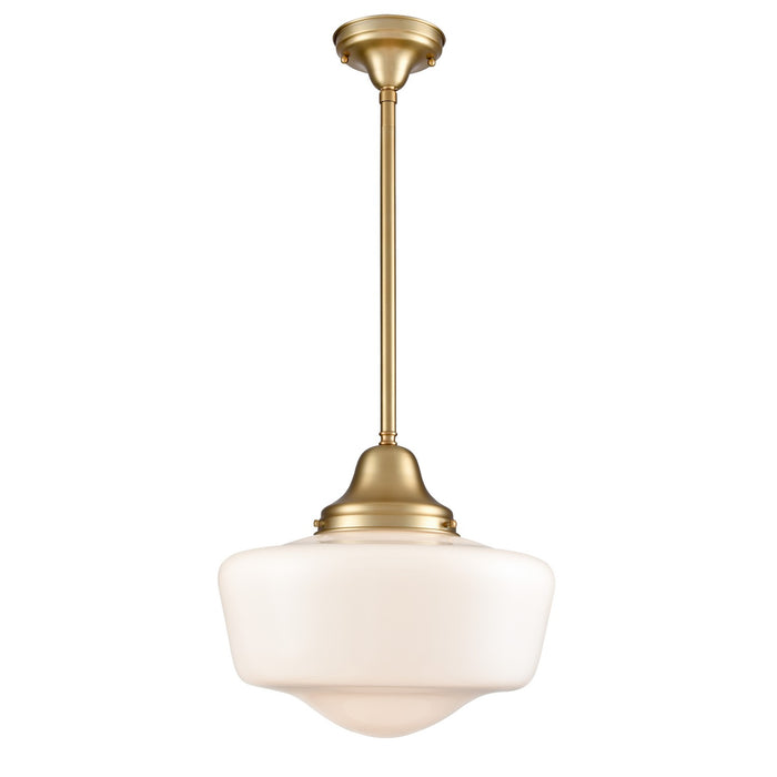 DVI Lighting - DVP7551VBR - One Light Pendant - Schoolhouse - Venetian Brass