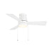W.A.C. Lighting - F-107L-MW - LED Flush Mount Ceiling Fan - Hug - Matte White