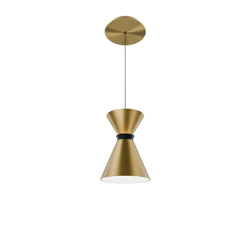 Pin Up LED Pendant Aged Brass/Black