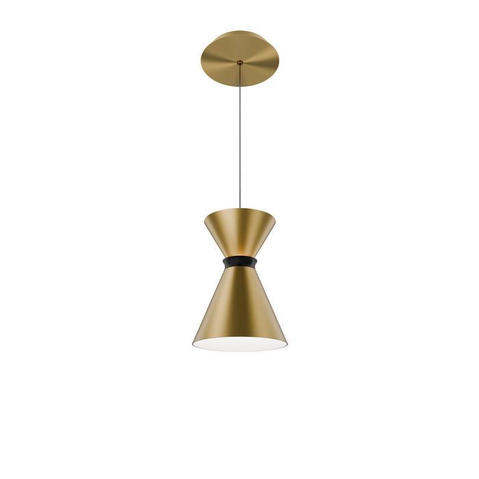 W.A.C. Lighting - PD-57108-30-AB/BK - LED Pendant - Pin Up - Aged Brass/Black