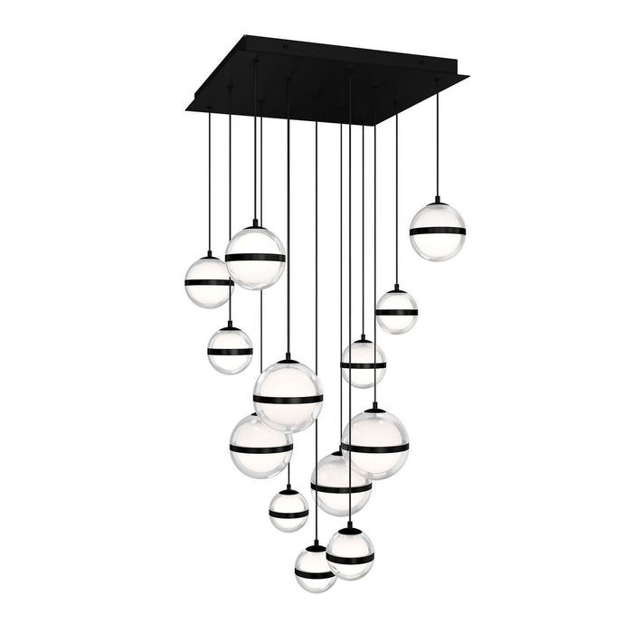 W.A.C. Lighting - PD-77513S-BC - LED Chandelier - Cyllindra - Black Chrome