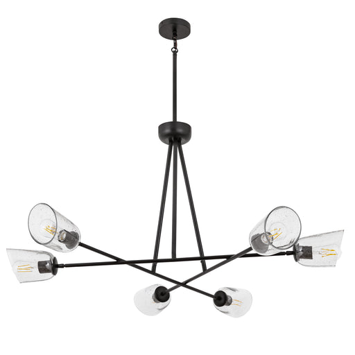 Keppe Six Light Chandelier Dark Bronze