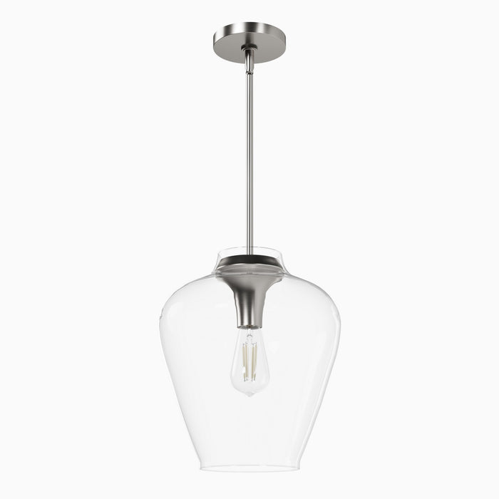 Hunter - 49010 - One Light Pendant - Vidria - Brushed Nickel