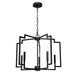 Hunter - 49071 - Five Light Chandelier - Zoanne - Matte Black