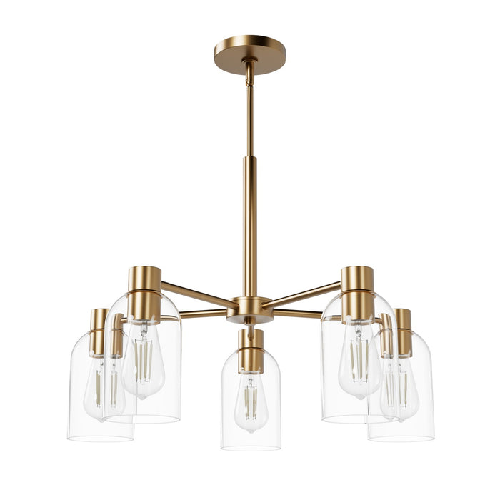 Hunter - 49082 - Five Light Chandelier - Lochemeade - Alturas Gold