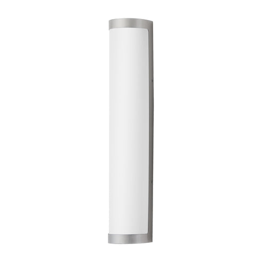 Halfpipe LED Outdoor Wall Sconce Brushed Aluminum