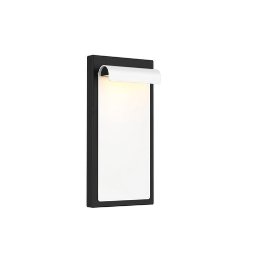 Cap LED Wall Sconce White on Black