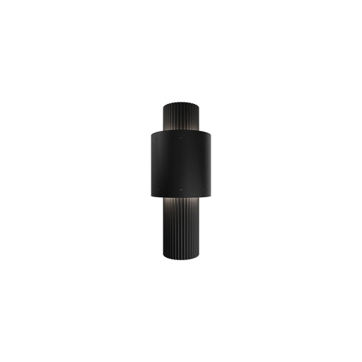 Piston LED Outdoor Wall Sconce Black
