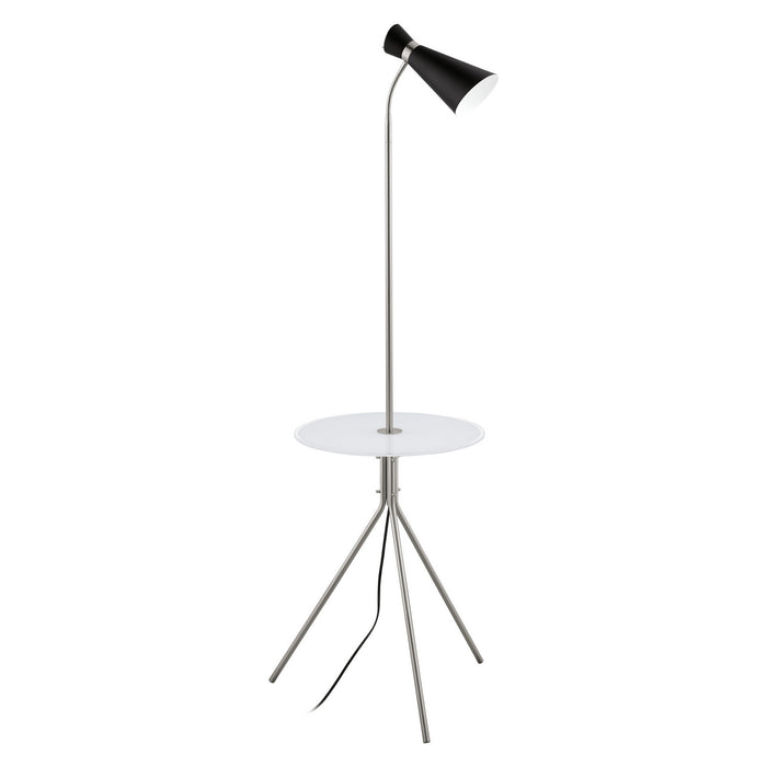 Eglo USA - 203648A - One Light Floor Lamp - Policara - Matte Nickel
