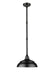 Millennium - UW14-SBL - One Light Warehouse Shade - R Series - Satin Black