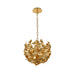 Kalco - 514555GLD - Three Light Pendant - Aster - Gold