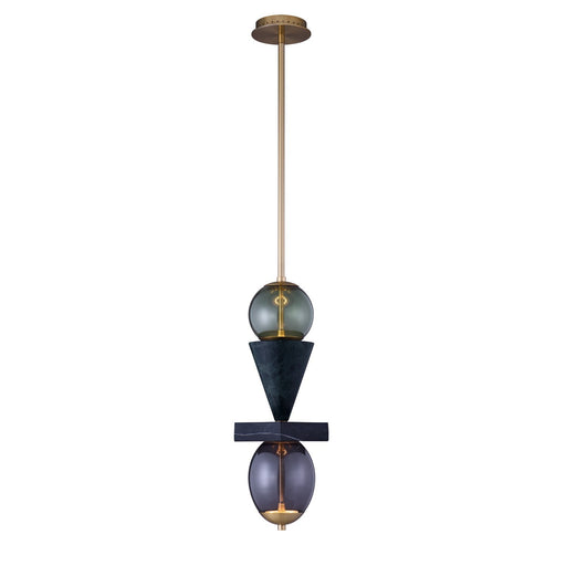 Demi LED Mini Pendant Winter Brass