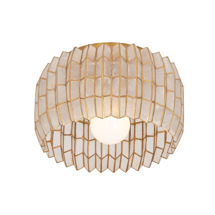 Kalco - 522645OL - One Light Flush Mount - FRACTAL - Oxidized Gold Leaf