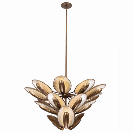 SPAT LED Pendant Pearlized Antique Brass