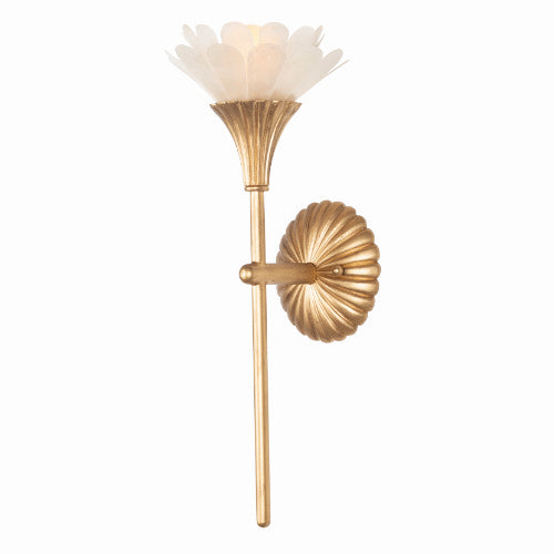 FLORA One Light Wall Sconce Modern Gold