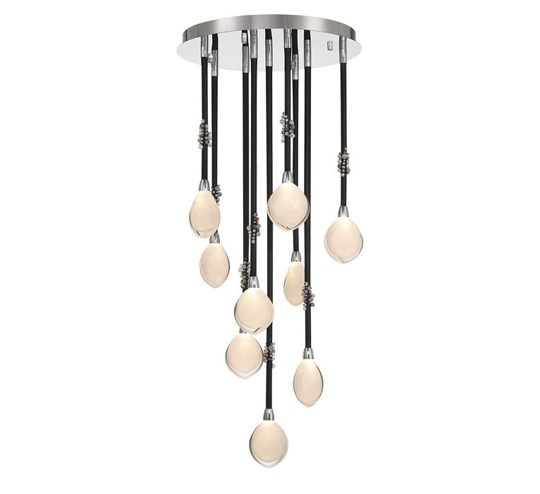 Lib & Co. - 12065-02 - LED Chandelier - Bellissima - Black Sleeves