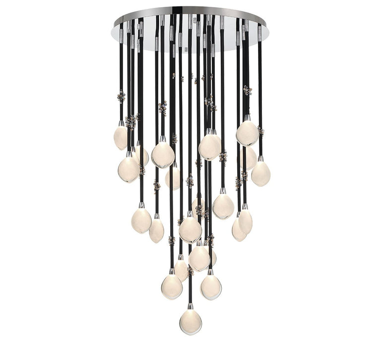 Lib & Co. - 12066-02 - LED Chandelier - Bellissima - Black Sleeves