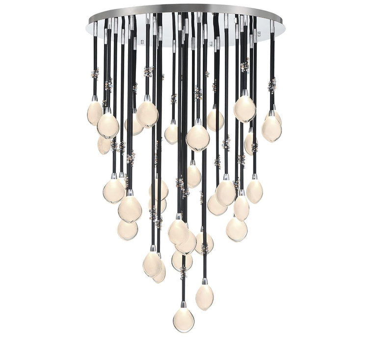 Lib & Co. - 12067-02 - LED Chandelier - Bellissima - Black Sleeves