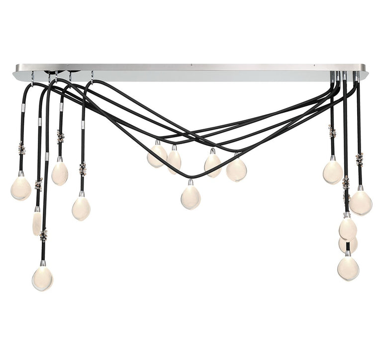 Lib & Co. - 12177-02 - LED Chandelier - Bellissima - Black Sleeves