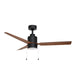Maxim - 88707BKWN - 52 Inch Ceiling Fan - Falcon - Pull - Black / Walnut
