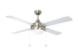 Maxim - 88794SN - 52 Inch Ceiling Fan - Quattro - Satin Nickel