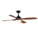 Maxim - 88811WNBK - 52 Inch Ceiling Fan - Bola - Walnut / Black