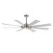 Maxim - 88878WTSN - 72 Inch Ceiling Fan - Helm - Satin Nickel