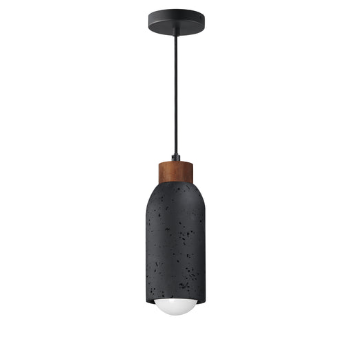 Pompeii One Light Pendant Lava / Black