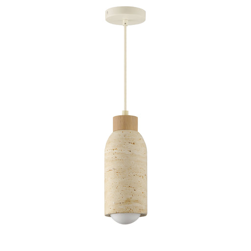 Pompeii One Light Pendant Travertine / Oyster