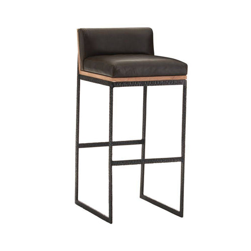 Marmont Bar Stool Graphite Leather