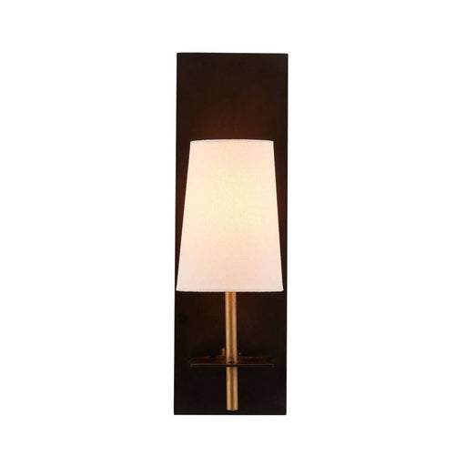 Neo One Light Wall Sconce Blackened Iron