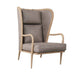 Arteriors - 5743 - Chair - Stassi - Smoke Oak/Carbon Leather