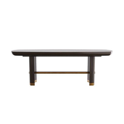 Pembroke Dining Table Ebony Oak Veneer/Vintage Brass