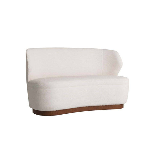 Pasadena Settee Cloud Boucle/Dark Walnut