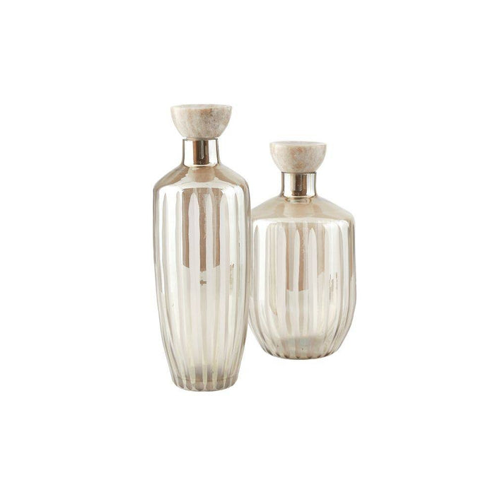 Arteriors - ARI11 - Decanters, Set of 2 - Arielle - Smoke Luster