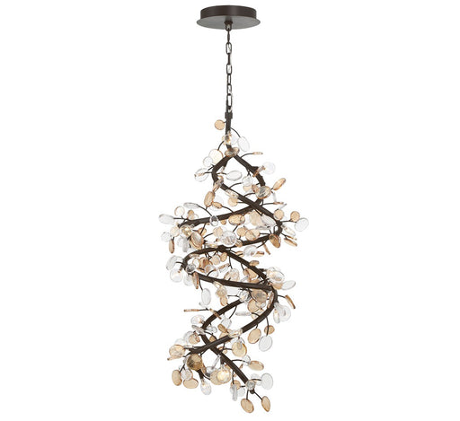 Pisa LED Chandelier Black with Gold Accent