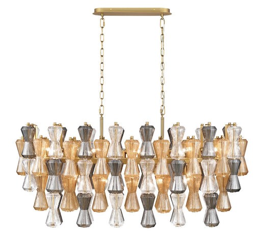 Veneto 13 Light Chandelier Aged Brass