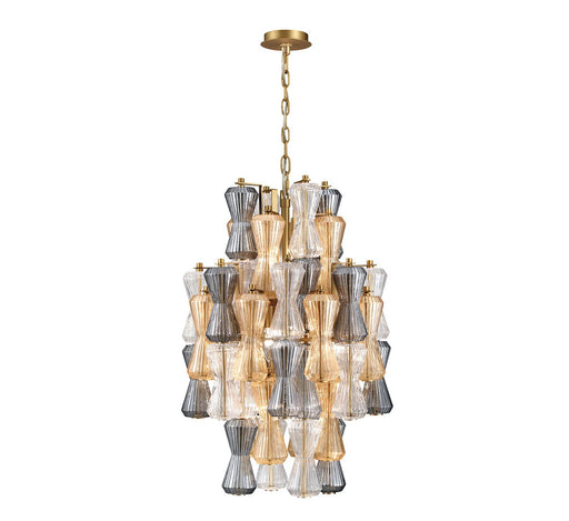 Lib & Co. - 12200-022 - Eight Light Chandelier - Veneto - Aged Brass