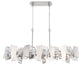 Lib & Co. - 12214-01 - Six Light Linear Chandelier - Castellana - Chrome