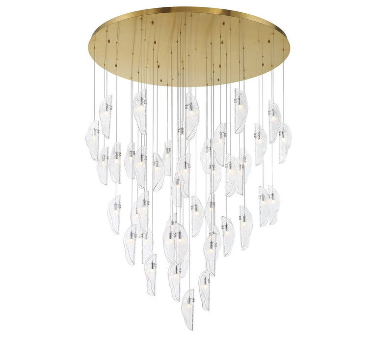 Lib & Co. - 12219-017-07 - LED Chandelier - SORRENTO - Plated Brushed Gold